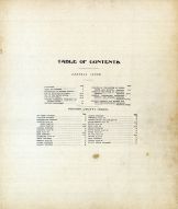 Table of Contents, Neosho County 1906